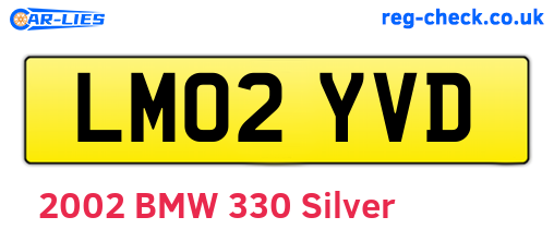 LM02YVD are the vehicle registration plates.