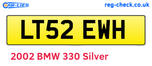 LT52EWH are the vehicle registration plates.