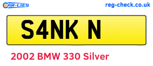 S4NKN are the vehicle registration plates.