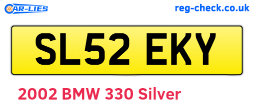 SL52EKY are the vehicle registration plates.