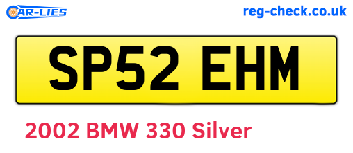 SP52EHM are the vehicle registration plates.