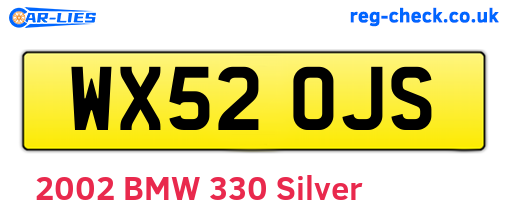 WX52OJS are the vehicle registration plates.