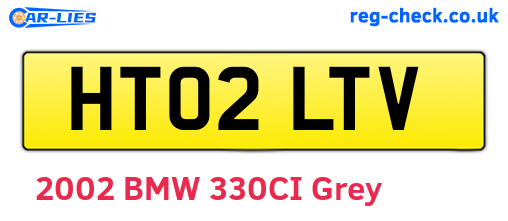 HT02LTV are the vehicle registration plates.