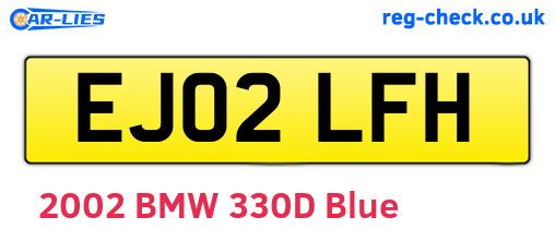 EJ02LFH are the vehicle registration plates.