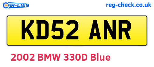 KD52ANR are the vehicle registration plates.