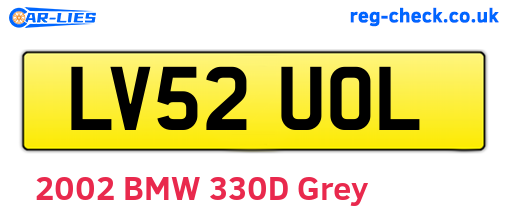 LV52UOL are the vehicle registration plates.