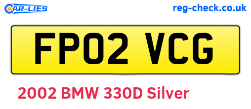 FP02VCG are the vehicle registration plates.