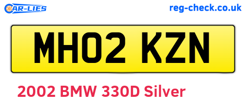 MH02KZN are the vehicle registration plates.