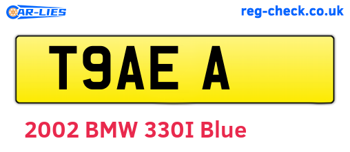 T9AEA are the vehicle registration plates.