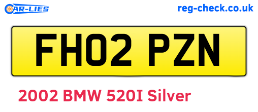 FH02PZN are the vehicle registration plates.
