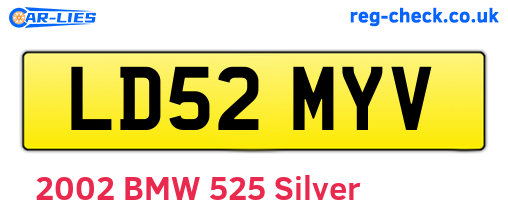 LD52MYV are the vehicle registration plates.