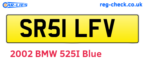 SR51LFV are the vehicle registration plates.