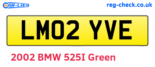 LM02YVE are the vehicle registration plates.