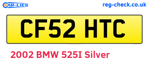 CF52HTC are the vehicle registration plates.