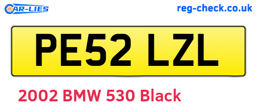 PE52LZL are the vehicle registration plates.