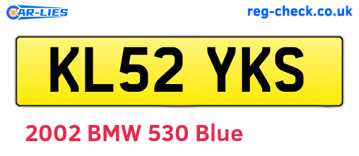 KL52YKS are the vehicle registration plates.