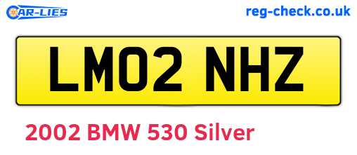 LM02NHZ are the vehicle registration plates.