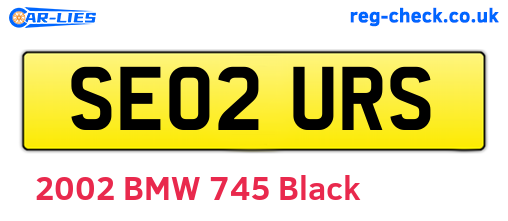 SE02URS are the vehicle registration plates.