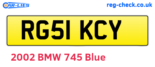 RG51KCY are the vehicle registration plates.