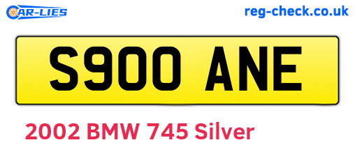 S900ANE are the vehicle registration plates.