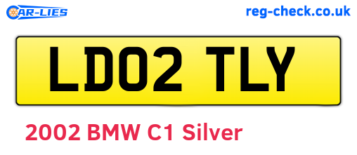 LD02TLY are the vehicle registration plates.
