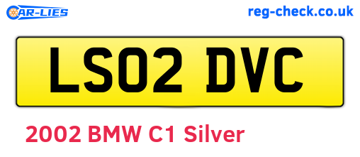 LS02DVC are the vehicle registration plates.