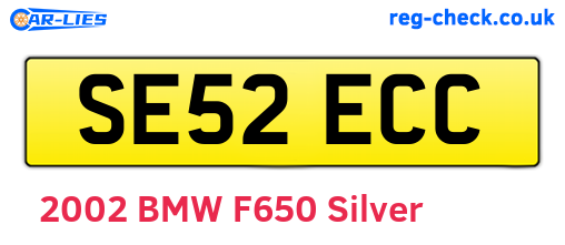 SE52ECC are the vehicle registration plates.
