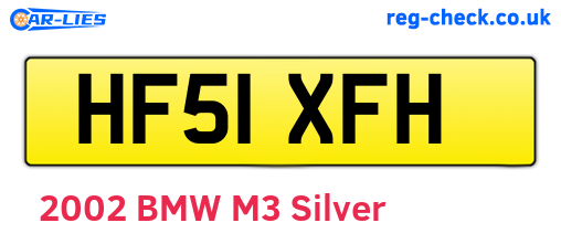 HF51XFH are the vehicle registration plates.