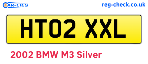 HT02XXL are the vehicle registration plates.