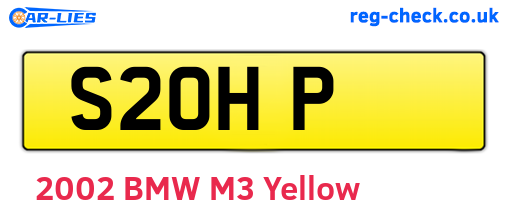 S2OHP are the vehicle registration plates.