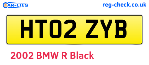 HT02ZYB are the vehicle registration plates.