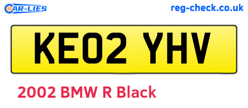 KE02YHV are the vehicle registration plates.