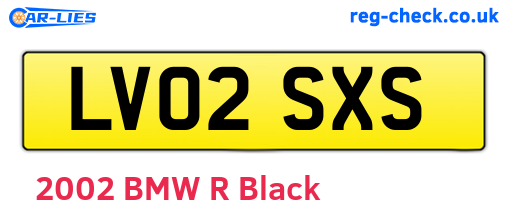 LV02SXS are the vehicle registration plates.