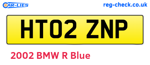 HT02ZNP are the vehicle registration plates.