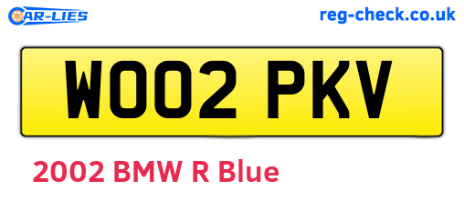 WO02PKV are the vehicle registration plates.