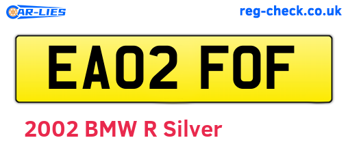EA02FOF are the vehicle registration plates.