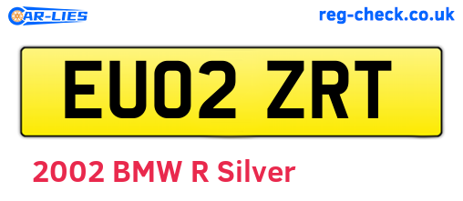 EU02ZRT are the vehicle registration plates.