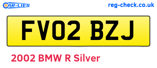 FV02BZJ are the vehicle registration plates.