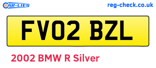 FV02BZL are the vehicle registration plates.