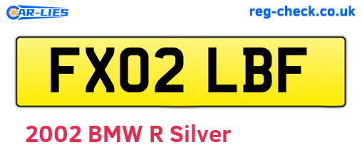FX02LBF are the vehicle registration plates.