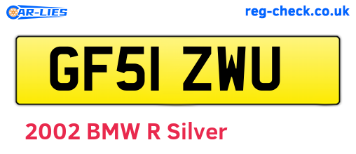 GF51ZWU are the vehicle registration plates.