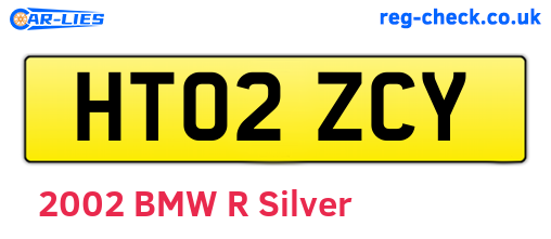HT02ZCY are the vehicle registration plates.