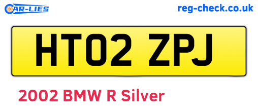 HT02ZPJ are the vehicle registration plates.