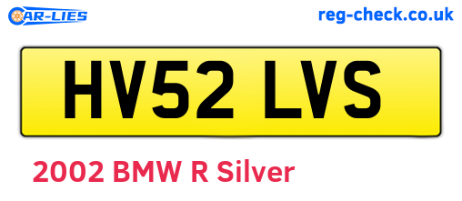 HV52LVS are the vehicle registration plates.