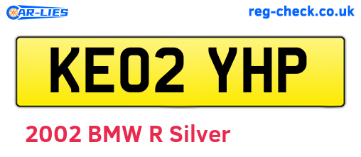 KE02YHP are the vehicle registration plates.