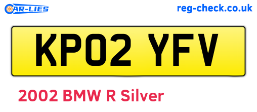 KP02YFV are the vehicle registration plates.