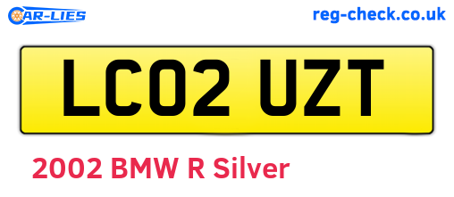 LC02UZT are the vehicle registration plates.