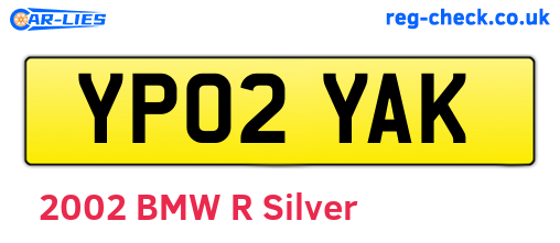 YP02YAK are the vehicle registration plates.