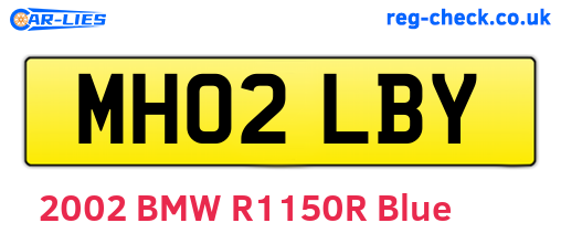 MH02LBY are the vehicle registration plates.