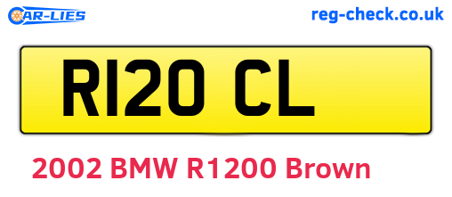 R12OCL are the vehicle registration plates.